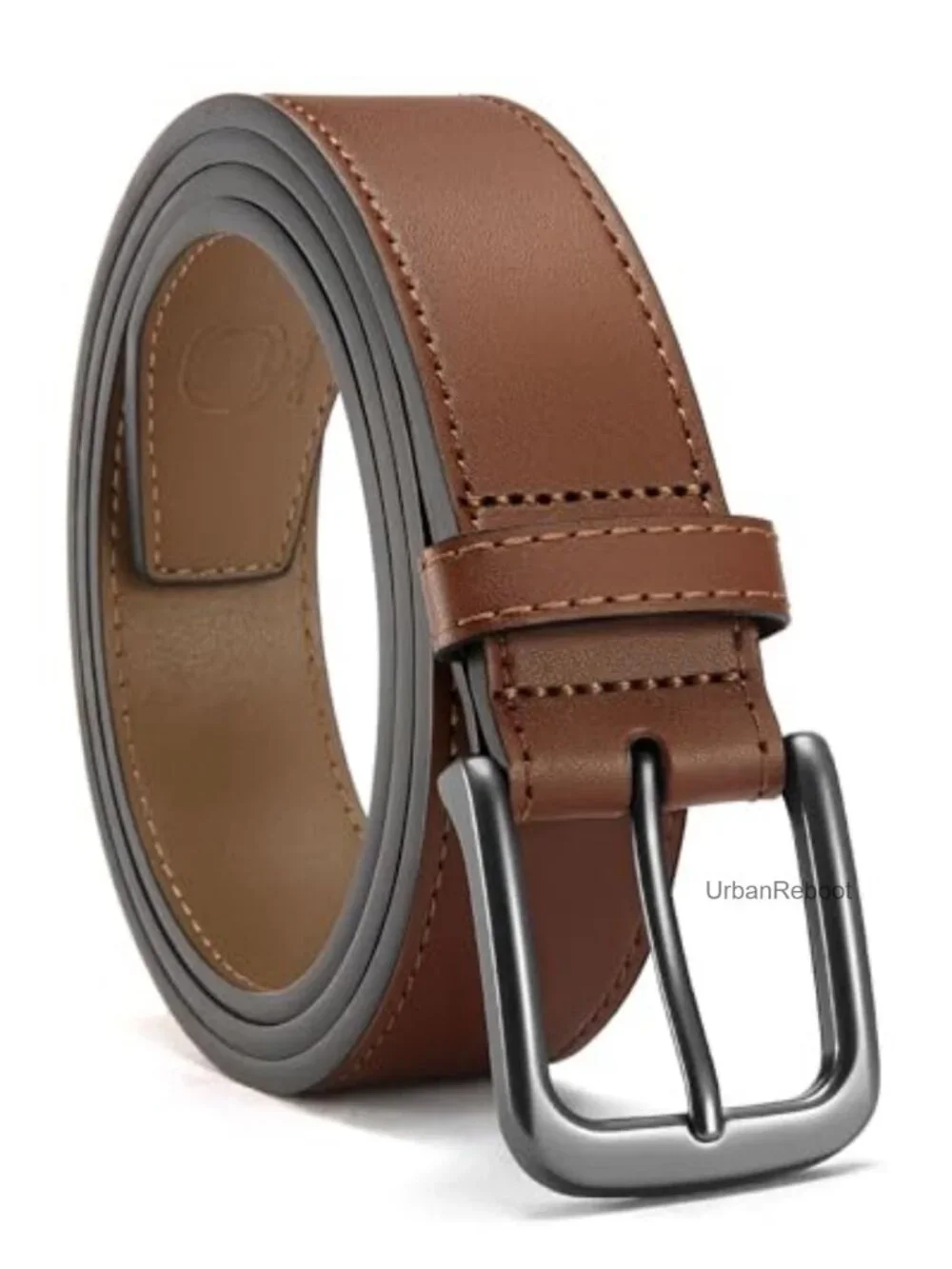 Genuine Leather Belt for Jeans - 35mm Classic Buckle Men's Casual Office